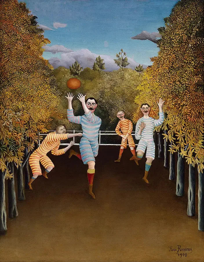 Jalkapalloilijat - Henri Rousseau