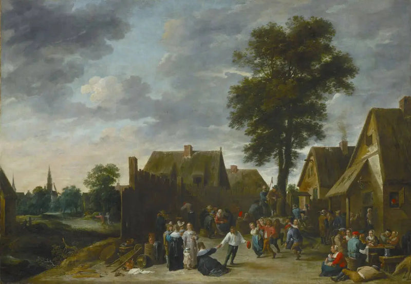Kermis à l'Auberge de la Demi-Lune - David Teniers le Jeune
