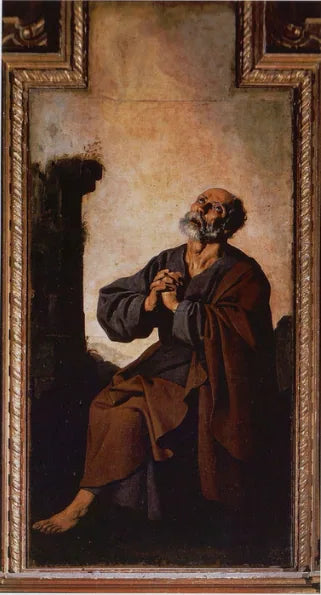 Pyhän Pietarin kyyneleet - Francisco de Zurbarán