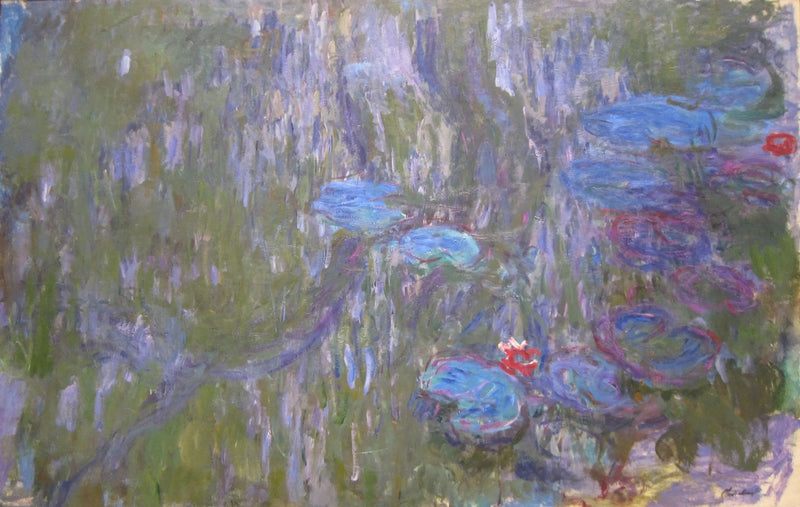 Vesililjat, itkevien pajujen heijastukset - Claude Monet