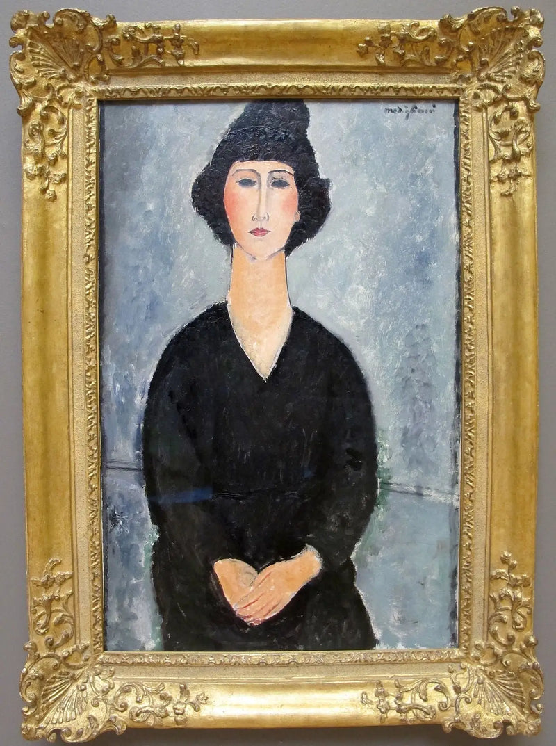 Ristissä olevat kädet - Amedeo Modigliani