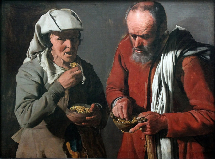 Herkkusienien syöjät - Georges de La Tour