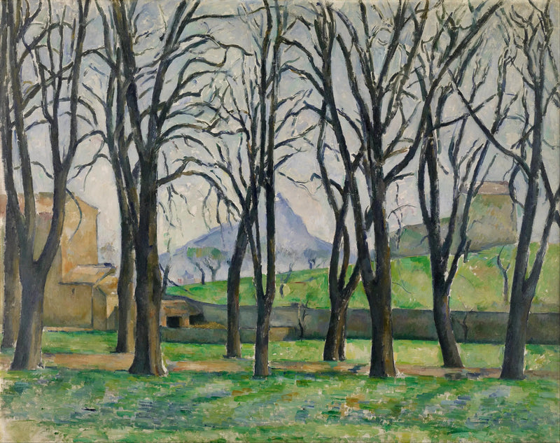Jas de Bouffanin kastanjapuut talvella - Paul Cézanne