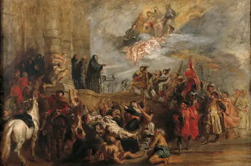 Pyhän Benoît'n ihmeet - Eugène Delacroix