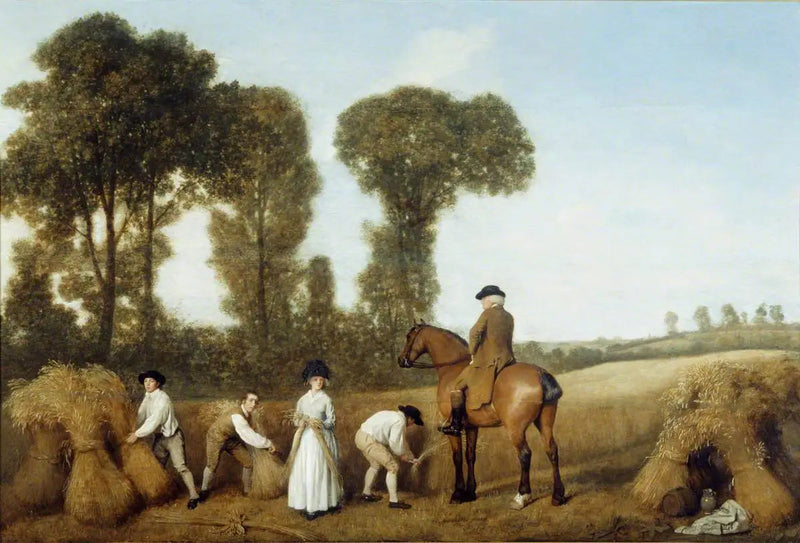 Lehmänleikkaajat - George Stubbs