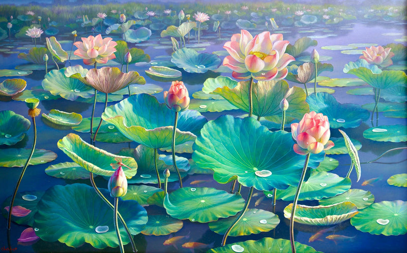 Vesililjat II | 160 x 100 cm