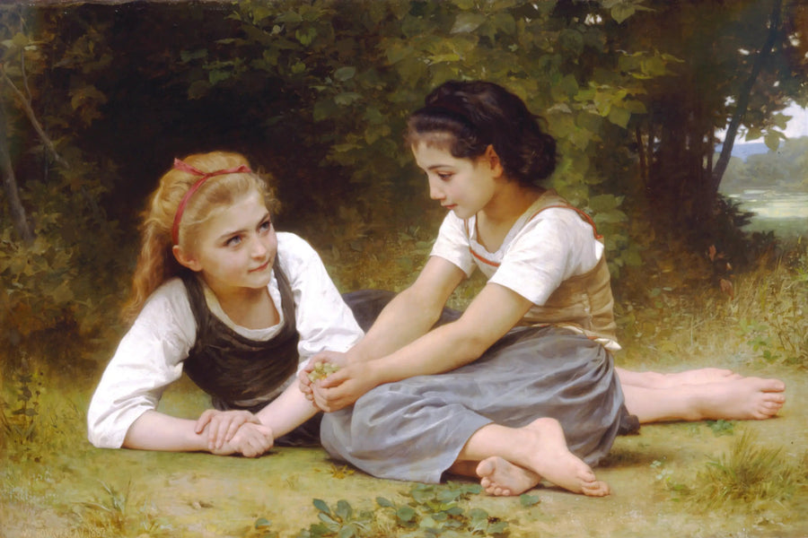 Hasselpähkinät - Bouguereau