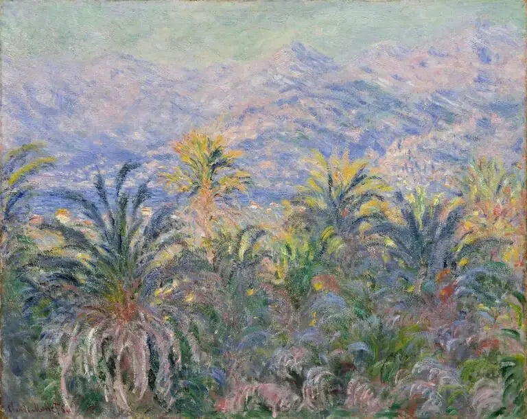 Bordigheran palmupuut - Claude Monet