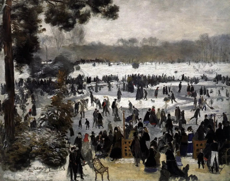 Luistelijat Boulognen metsässä - Pierre-Auguste Renoir