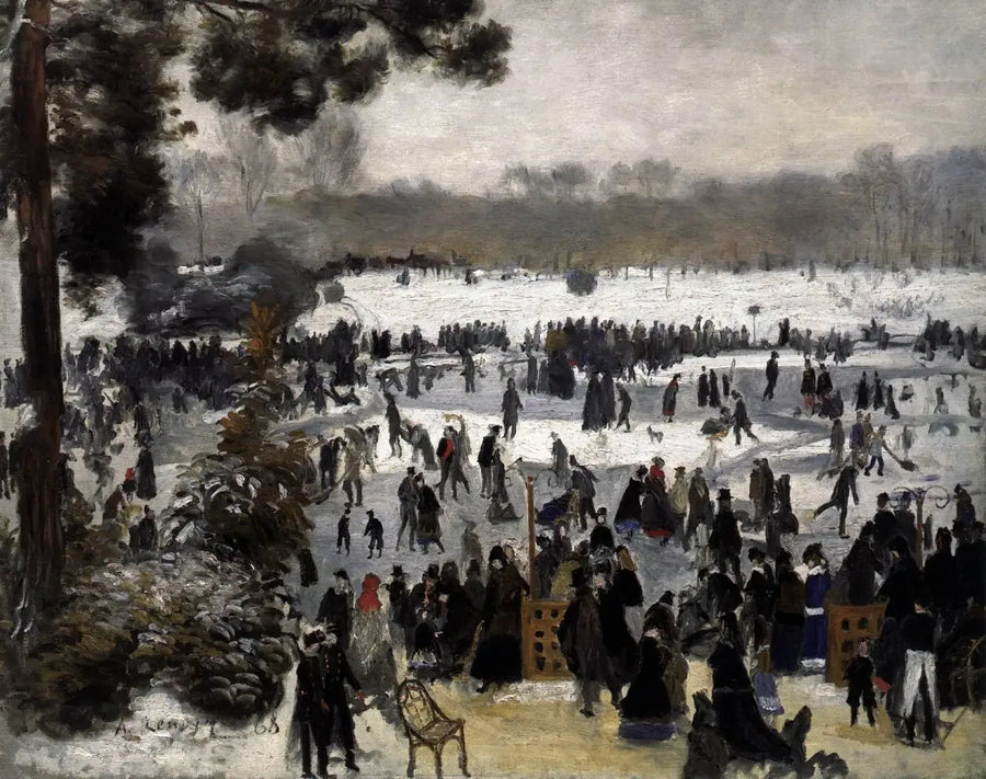 Luistelijat Boulognen metsässä - Pierre-Auguste Renoir