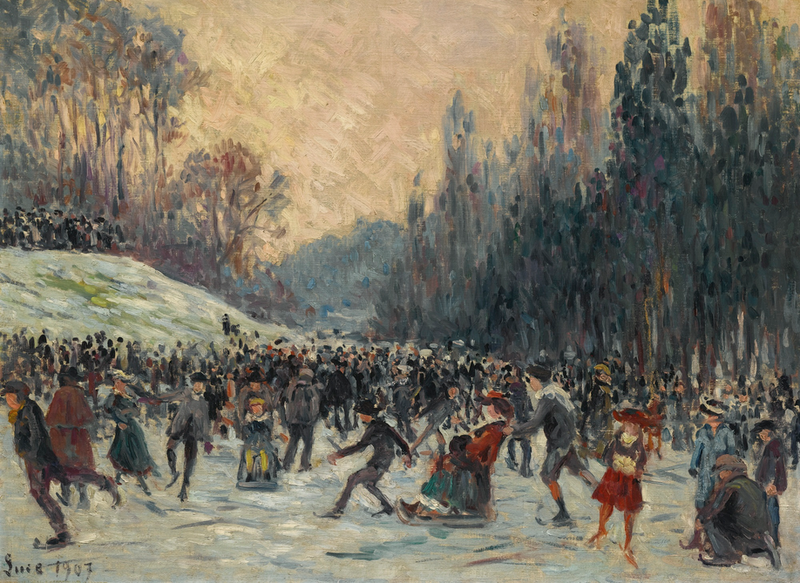 Luistelijat - Maximilien Luce