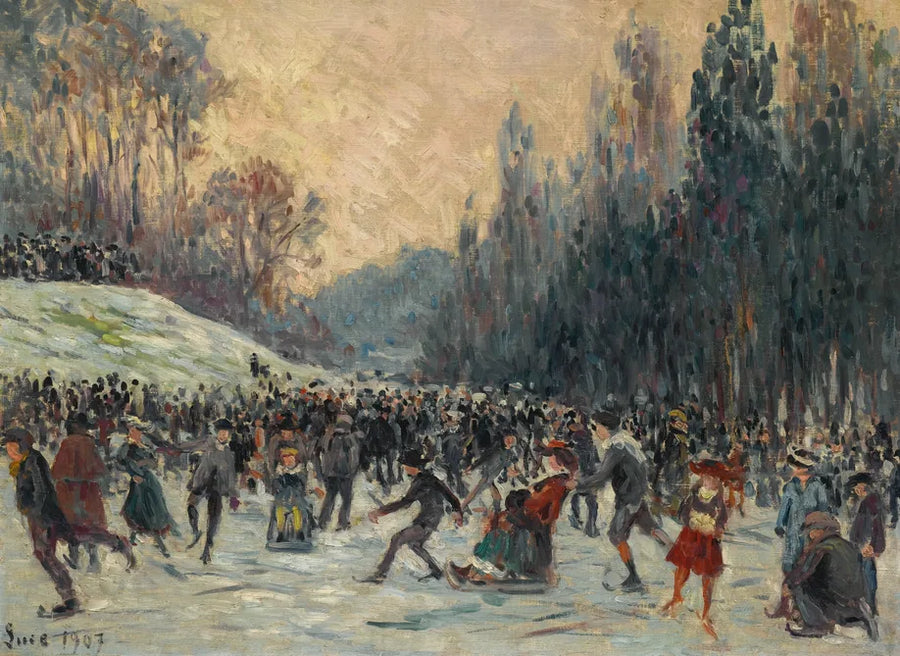 Luistelijat - Maximilien Luce
