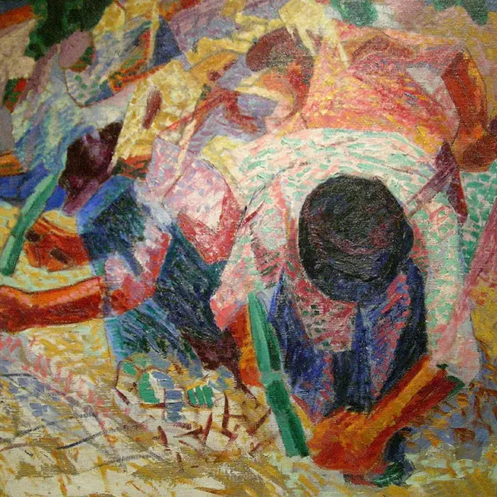 Katujen mukulakivet - Umberto Boccioni