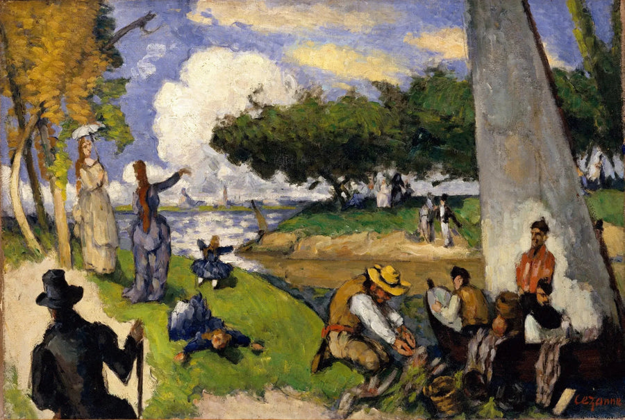 Kalastajat – Heinäkuun päivä - Paul Cézanne