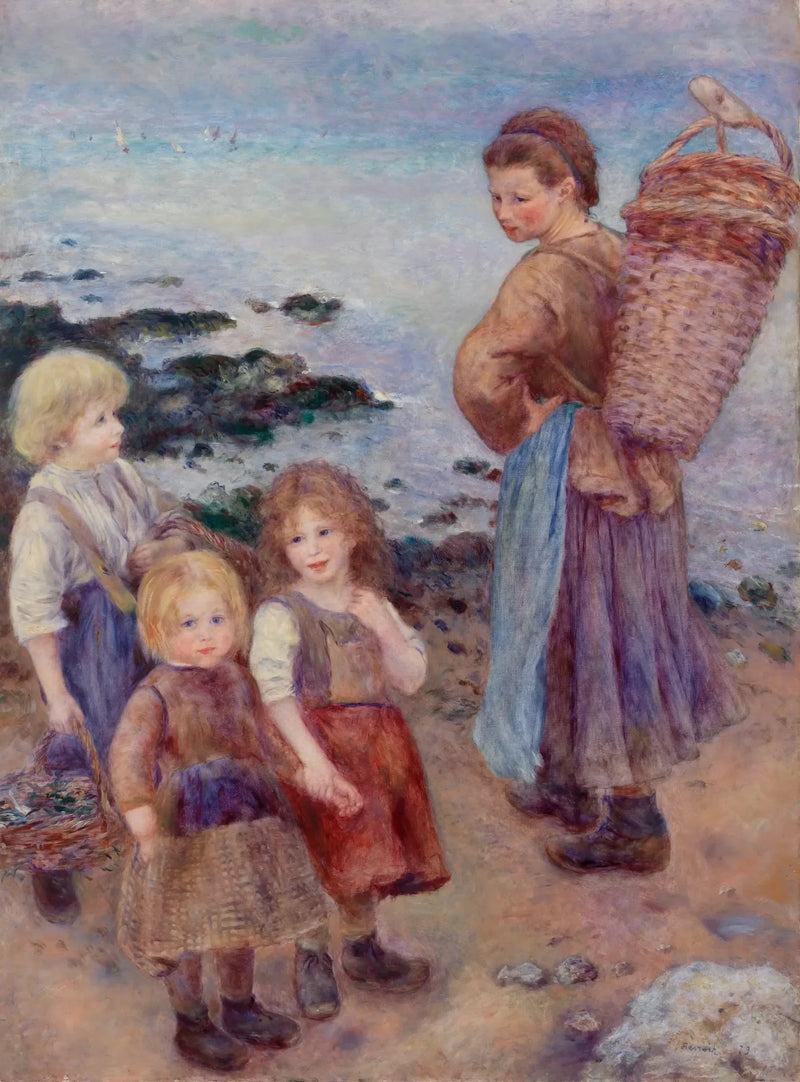 Merenneitojen kalastajat Bernevalissa - Pierre-Auguste Renoir