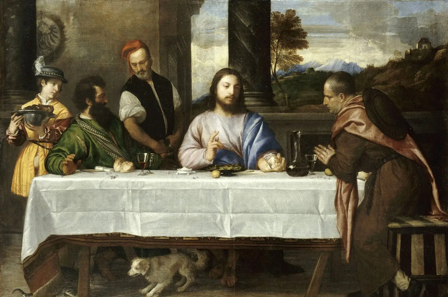 Emmaus-matkaajat - Titian