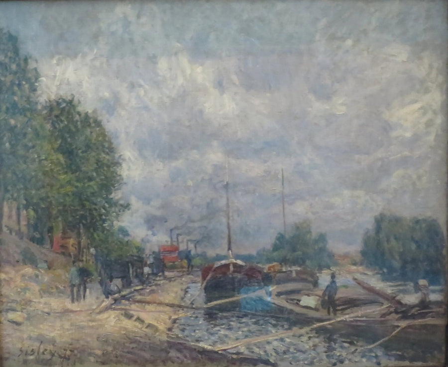 Billancourtin laivat - Alfred Sisley
