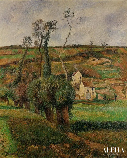 Les pentes de choux, Pontoise - Camille Pissarro - Reproductions de tableaux et peintures haut de gamme