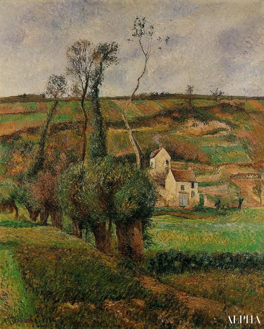 Les pentes de choux, Pontoise - Camille Pissarro - Reproductions de tableaux et peintures haut de gamme