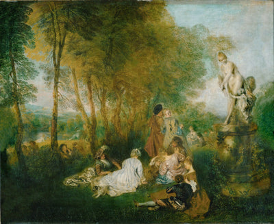 Les plaisirs de l’amour - Antoine Watteau - Alpha Reproduction