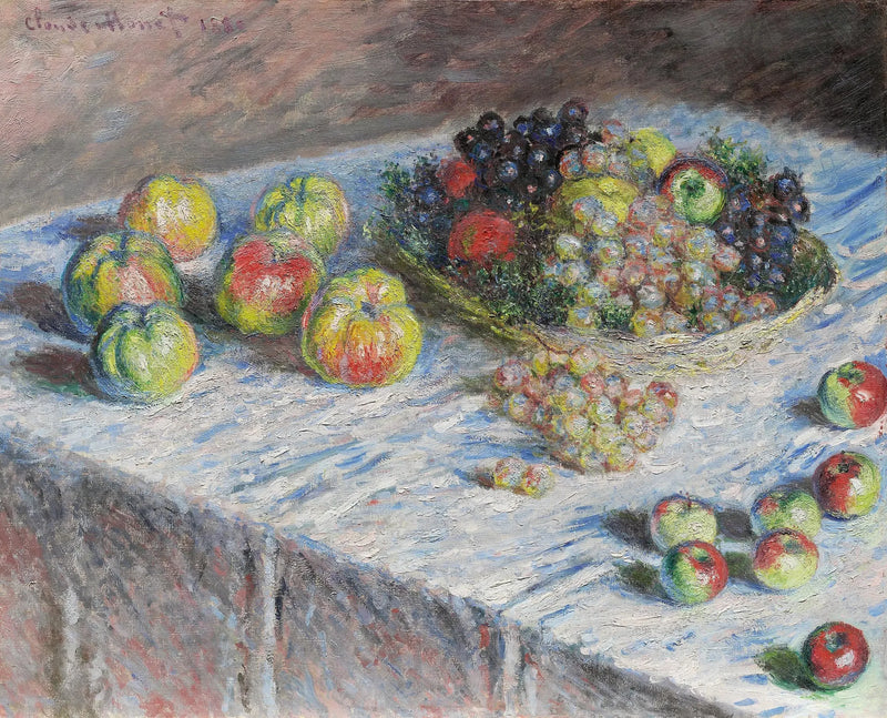 Omenat ja rypäleet - Claude Monet