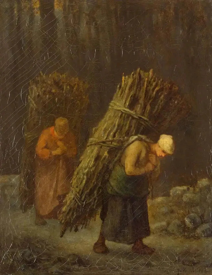 Kääntäjät, jotka kantavat kouruja - Jean-François Millet