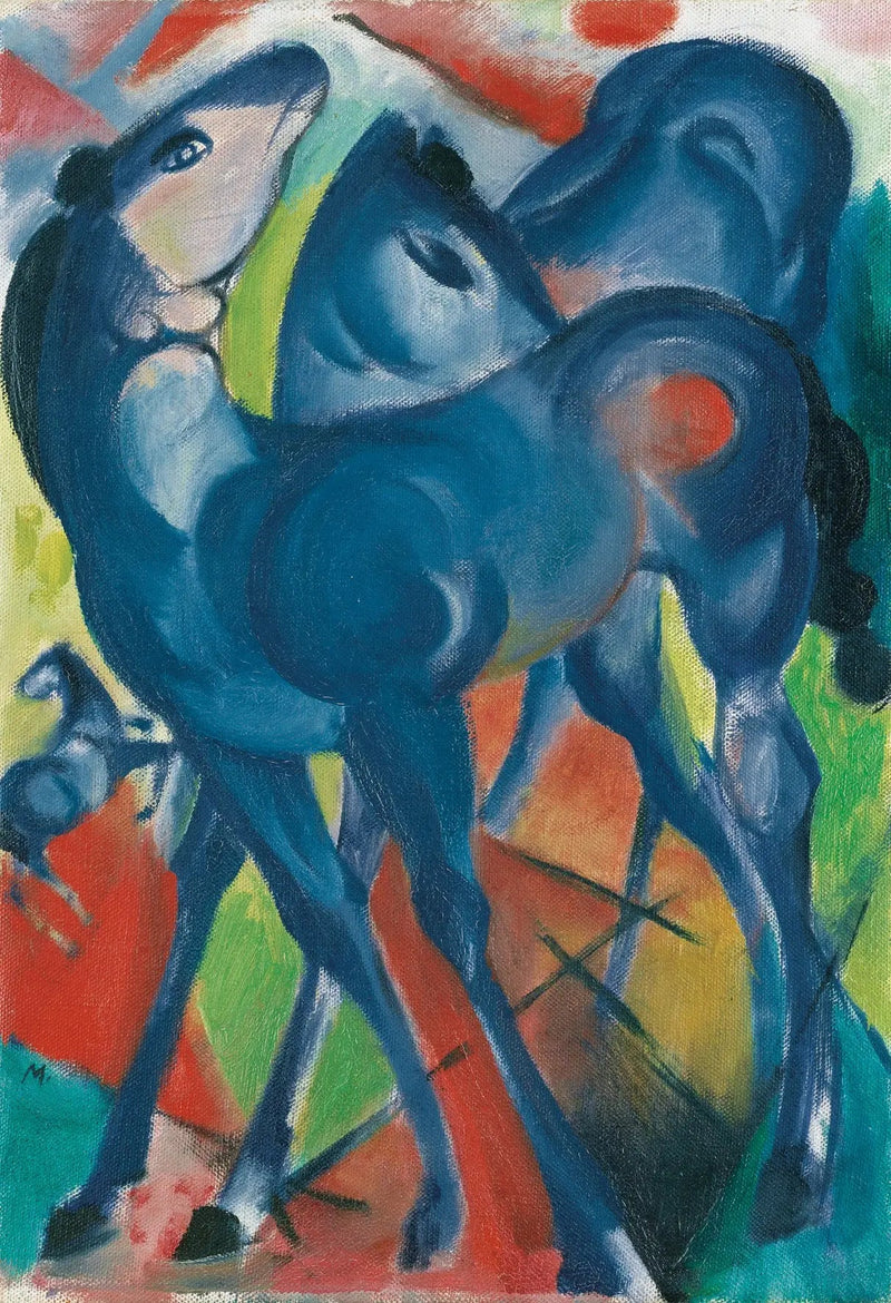 Siniset varsat - Franz Marc