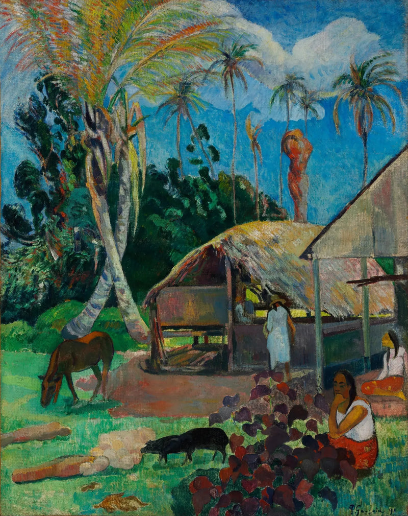 Mustat porsaat - Paul Gauguin