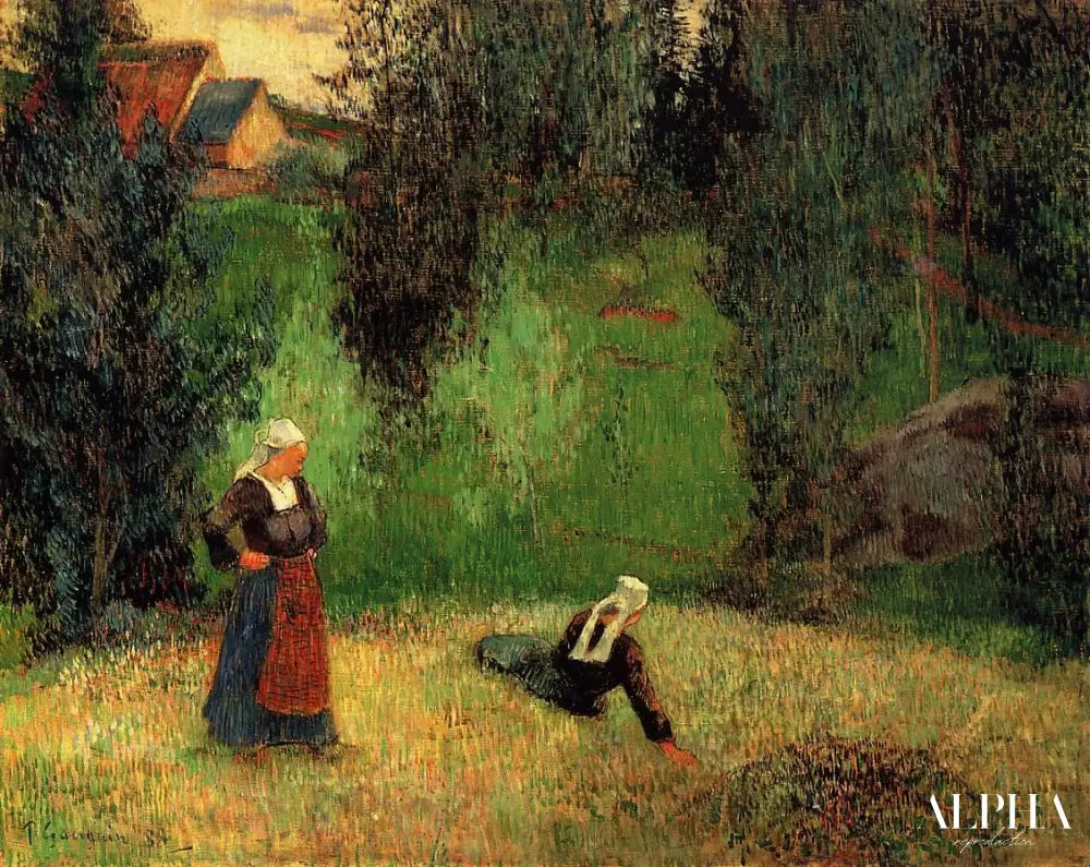 Les premières fleurs - Paul Gauguin - Reproductions de tableaux et peintures haut de gamme