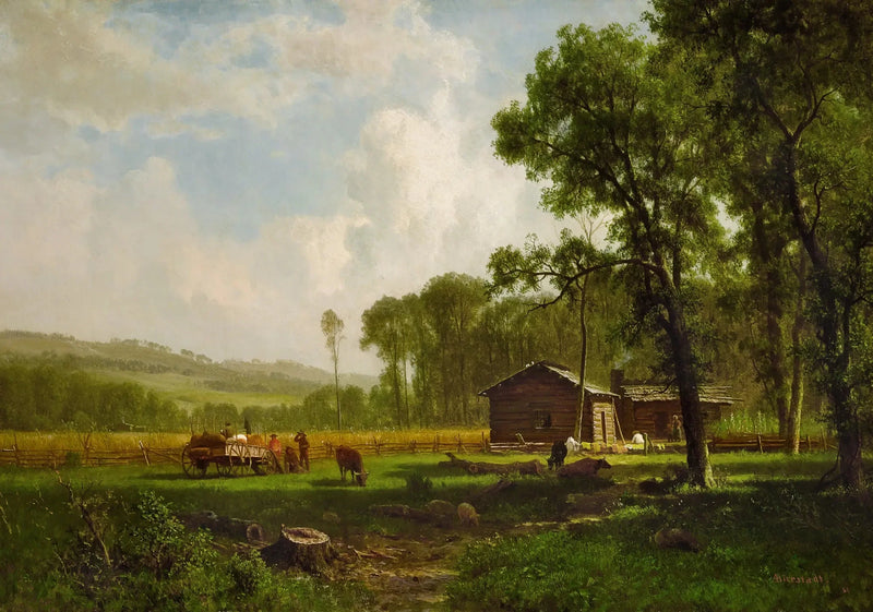 Ensimmäiset siirtolaiset - Albert Bierstadt