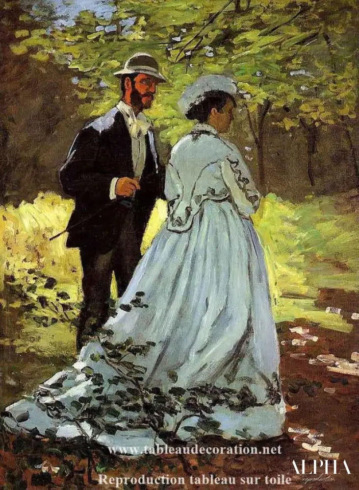 Les Promeneurs - Tableau Monet - Reproductions de tableaux et peintures haut de gamme