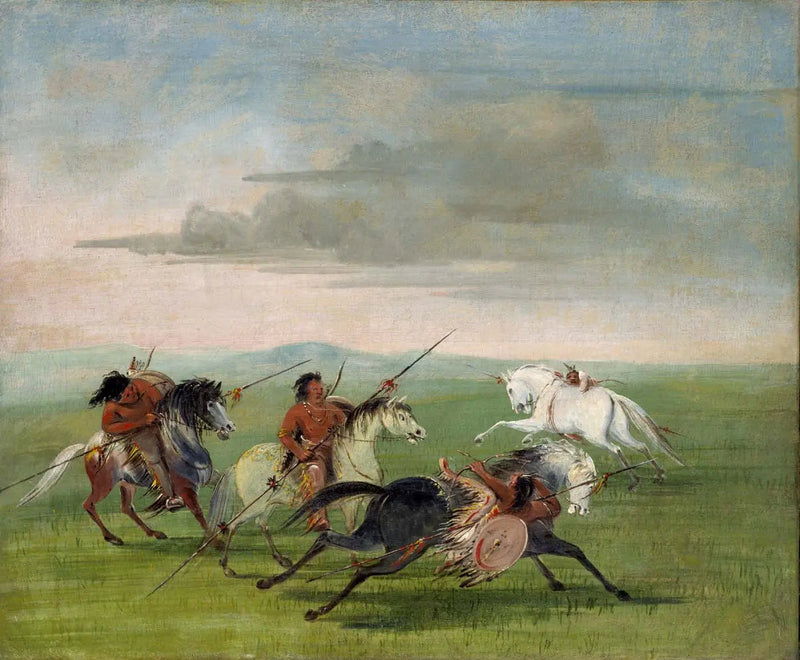 Comanche-jenkeiden ratsastustaidot - George Catlin
