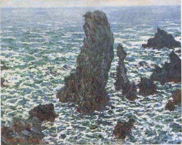 Port-Cotonin pyramidit, Belle-Île-en-Mer - Claude Monet