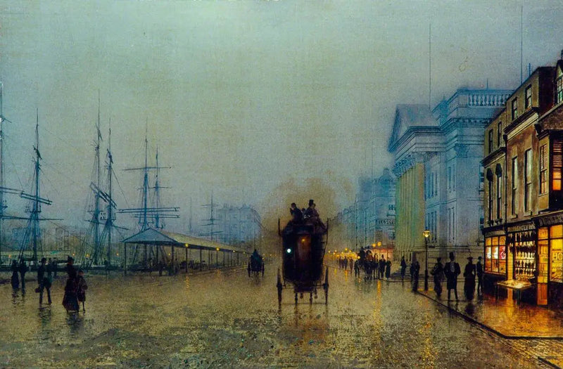 Liverpoolin satamat - John Atkinson Grimshaw