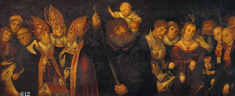 Neljätoista avustajaa avun tarpeessa - Lucas Cranach vanhempi