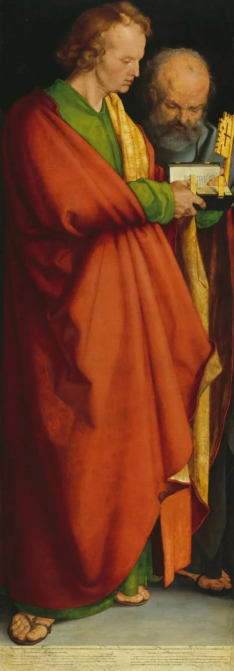 Neljä apostolia: pyhät Johannes ja Pietari - Albrecht Dürer