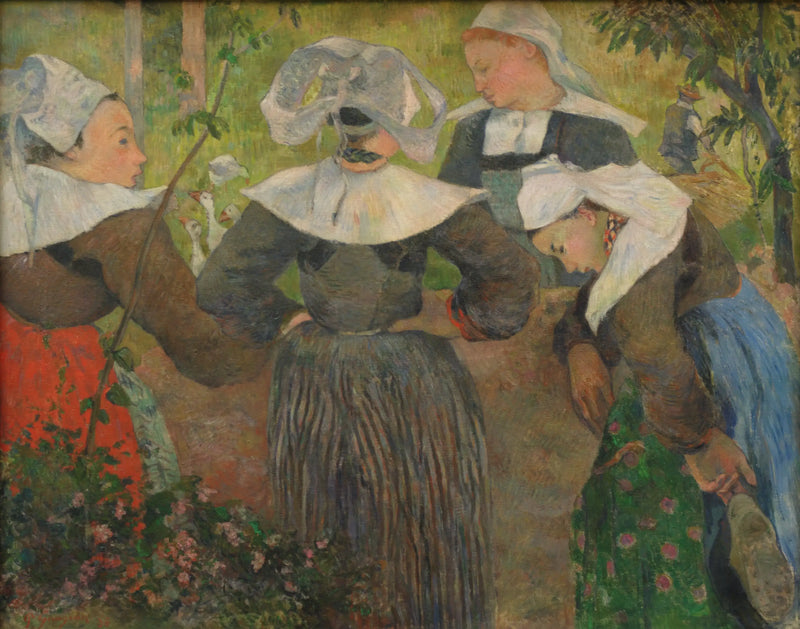 Neljä bretonilaista - Paul Gauguin