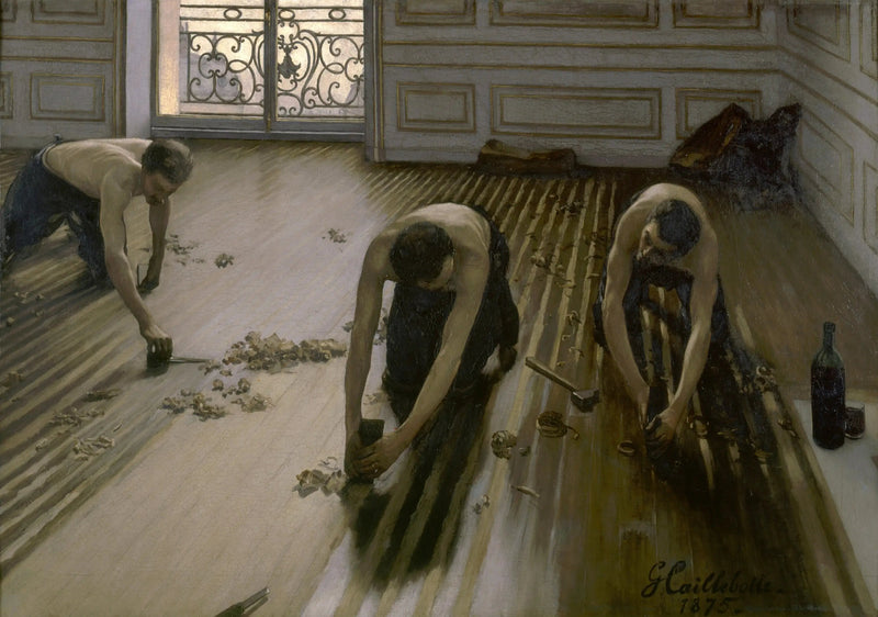Lattianhiojat - Gustave Caillebotte