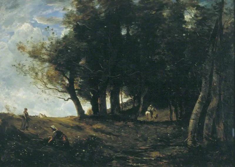 Puunkorjaajat - Jean-Baptiste Camille Corot