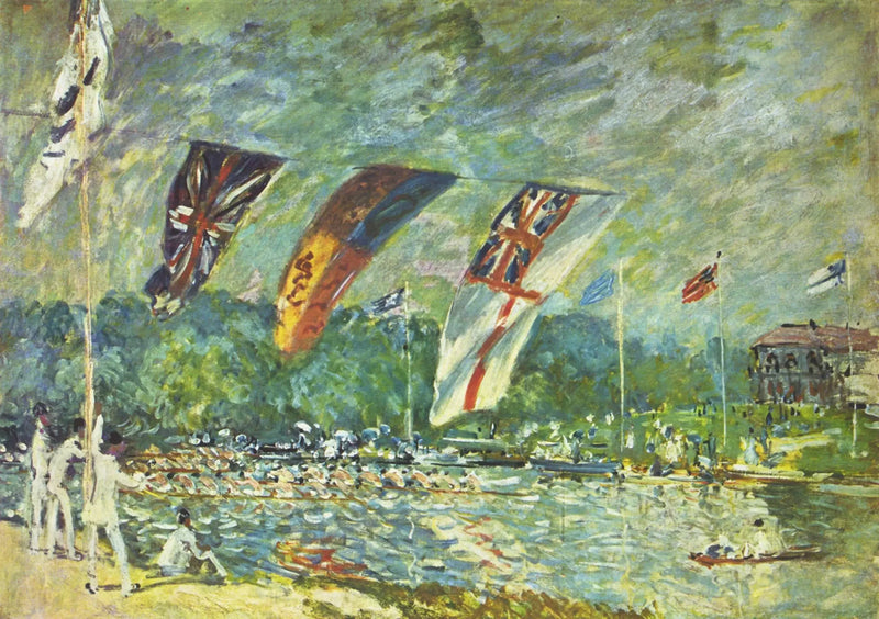 Moleseyn regatat - Alfred Sisley