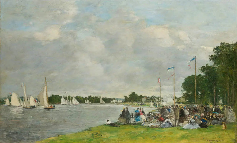 Argenteuilin regatat - Eugène Boudin