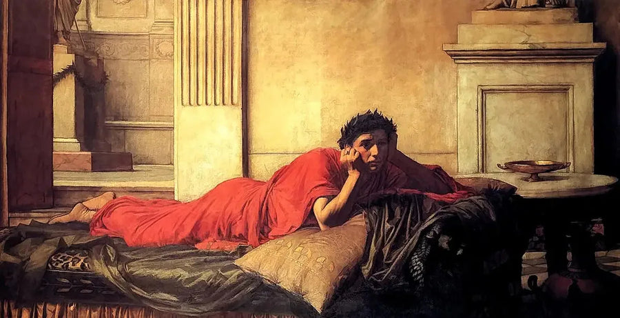 Neron katumukset äitinsä murhan jälkeen - John William Waterhouse