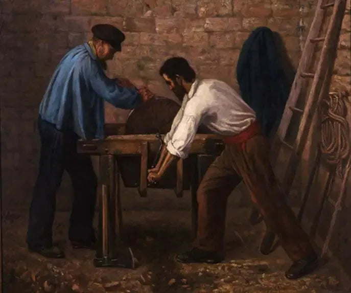 Veitsen teroittajat - Gustave Courbet
