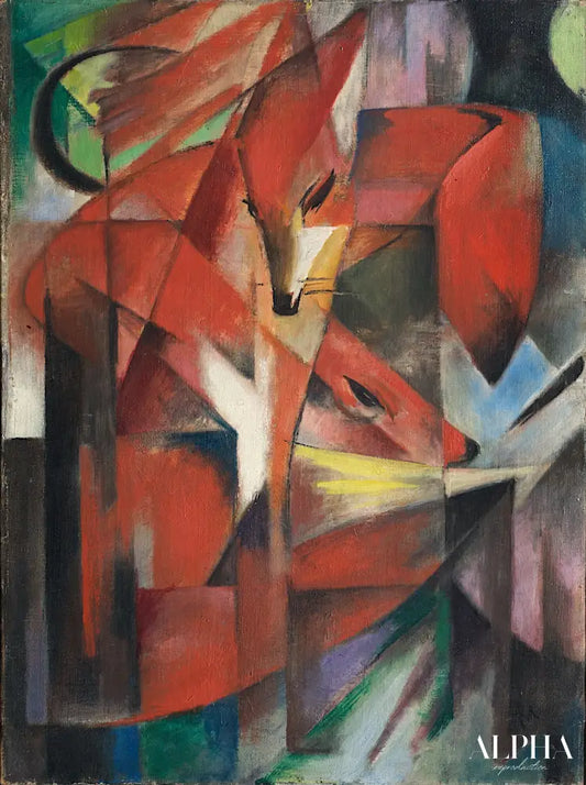 Les Renards - Franz Marc - Reproductions de tableaux et peintures haut de gamme