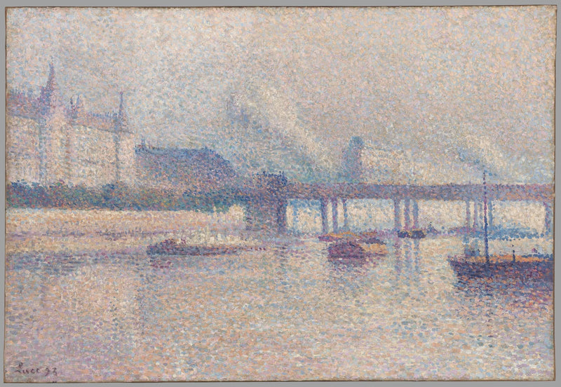 Seine-joen rannat Pariisissa - Maximilien Luce
