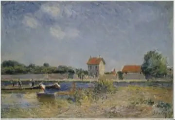 Loingin kanavan rannat Saint-Mammèsissä - Alfred Sisley