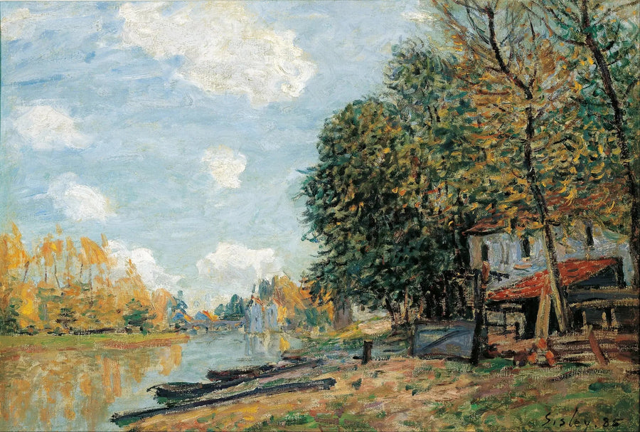 Loingin rannat Moret'ssa - Alfred Sisley