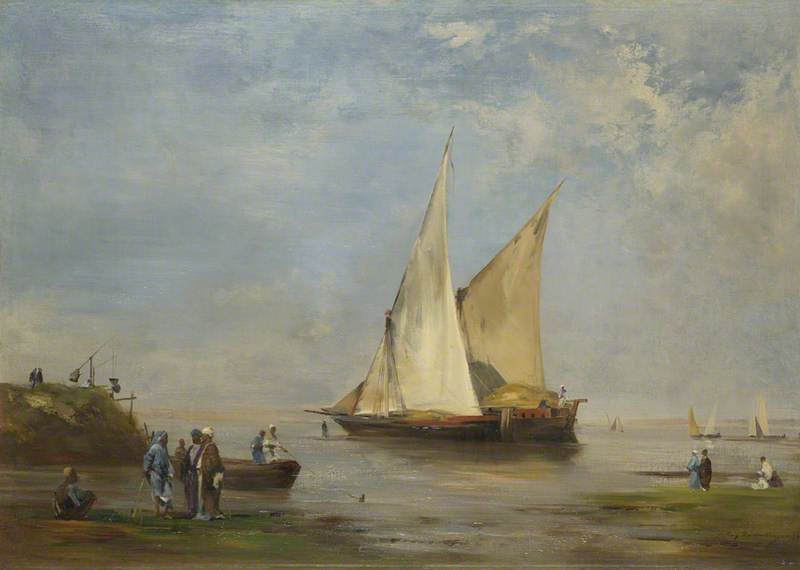 Les rives du Nil - Eugène Fromentin image 1 reproduction de peinture à l’huile