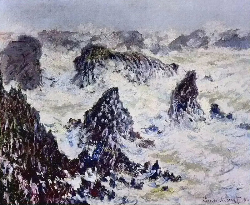 Belle-Îlen kalliot - Claude Monet