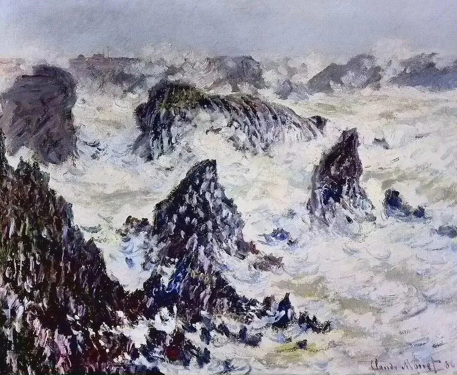 Belle-Îlen kalliot - Claude Monet